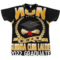 Womens Proud Mom Of A Summa Cum Laude 2022 Graduate V Neck T Shirt Graphic T-shirt | Artistshot