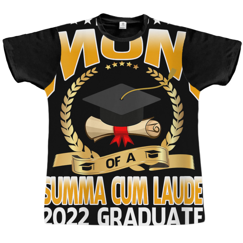 Womens Proud Mom Of A Summa Cum Laude 2022 Graduate V Neck T Shirt Graphic T-shirt | Artistshot