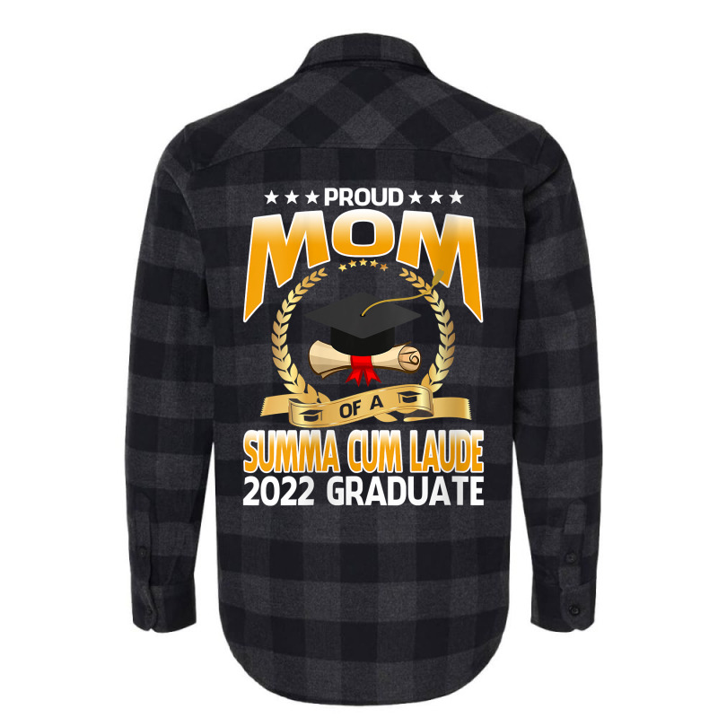 Womens Proud Mom Of A Summa Cum Laude 2022 Graduate V Neck T Shirt Flannel Shirt | Artistshot