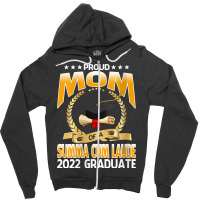 Womens Proud Mom Of A Summa Cum Laude 2022 Graduate V Neck T Shirt Zipper Hoodie | Artistshot