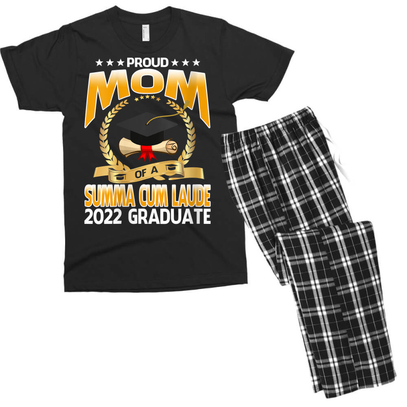 Womens Proud Mom Of A Summa Cum Laude 2022 Graduate V Neck T Shirt Men's T-shirt Pajama Set | Artistshot