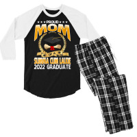 Womens Proud Mom Of A Summa Cum Laude 2022 Graduate V Neck T Shirt Men's 3/4 Sleeve Pajama Set | Artistshot