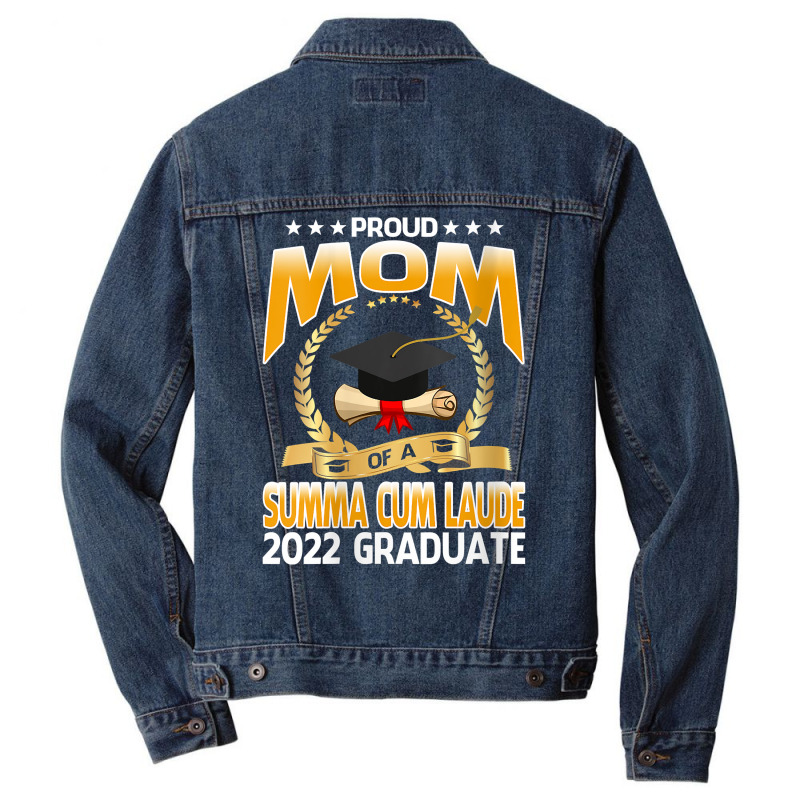 Womens Proud Mom Of A Summa Cum Laude 2022 Graduate V Neck T Shirt Men Denim Jacket | Artistshot