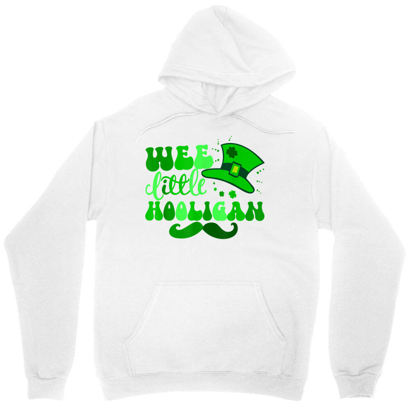 Wee Little Hooligan St Patricks Day Retro Shamrock T Shirt Unisex Hoodie | Artistshot