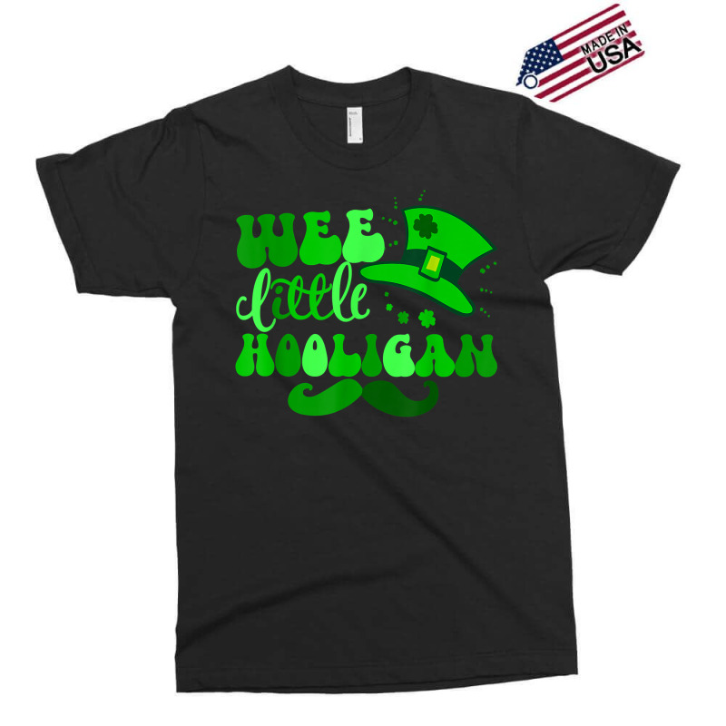 Wee Little Hooligan St Patricks Day Retro Shamrock T Shirt Exclusive T-shirt | Artistshot