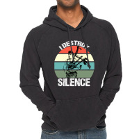 Bagpipes I Destroy Silence Bagpiper Vintage Hoodie | Artistshot