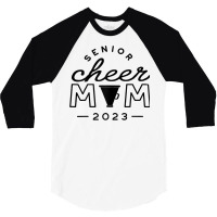 Womens Senior Cheer Mom 2023 Cheerleader Parent Class Of 2023 Idea T S 3/4 Sleeve Shirt | Artistshot