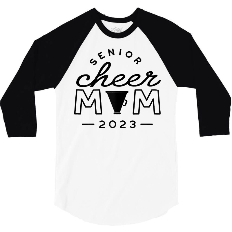 Womens Senior Cheer Mom 2023 Cheerleader Parent Class Of 2023 Idea T S 3/4 Sleeve Shirt | Artistshot