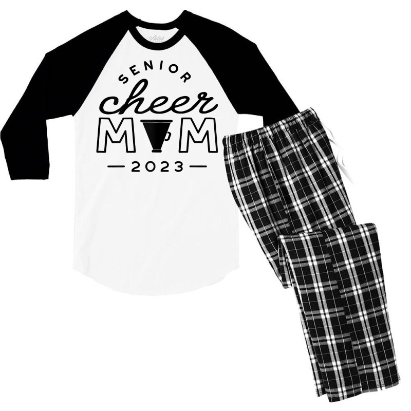 Womens Senior Cheer Mom 2023 Cheerleader Parent Class Of 2023 Idea T S Men's 3/4 Sleeve Pajama Set | Artistshot