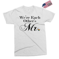 We're Each Other's Mr. Gay Pride Typography W Rainbow Heart T Shirt Exclusive T-shirt | Artistshot