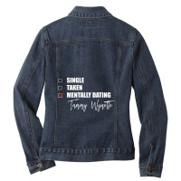 Mentally Dating Tammy Wynette 1 Ladies Denim Jacket | Artistshot