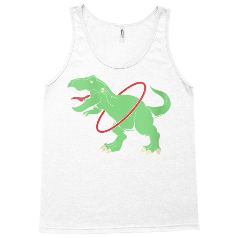 Womens Trex Dinosaur Hula Hooper Hula Hoop V Neck T Shirt Tank Top | Artistshot