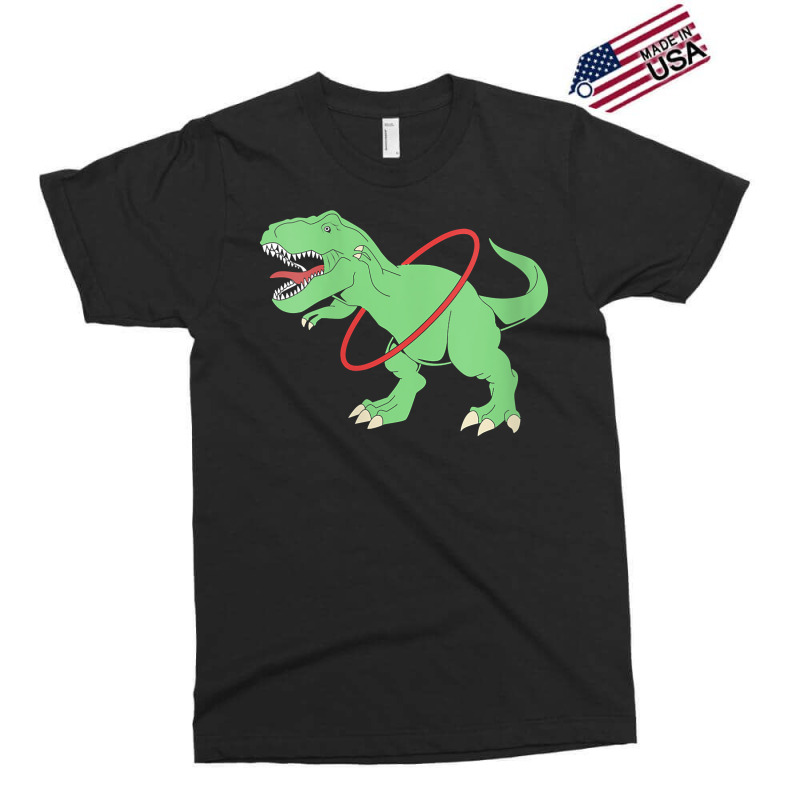 Womens Trex Dinosaur Hula Hooper Hula Hoop V Neck T Shirt Exclusive T-shirt | Artistshot