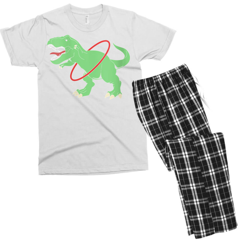 Womens Trex Dinosaur Hula Hooper Hula Hoop V Neck T Shirt Men's T-shirt Pajama Set | Artistshot