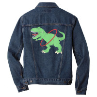 Womens Trex Dinosaur Hula Hooper Hula Hoop V Neck T Shirt Men Denim Jacket | Artistshot