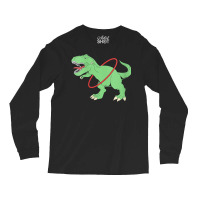 Womens Trex Dinosaur Hula Hooper Hula Hoop V Neck T Shirt Long Sleeve Shirts | Artistshot