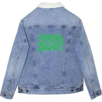 Morbid Angel (transparent) Domination Green Unisex Sherpa-lined Denim Jacket | Artistshot