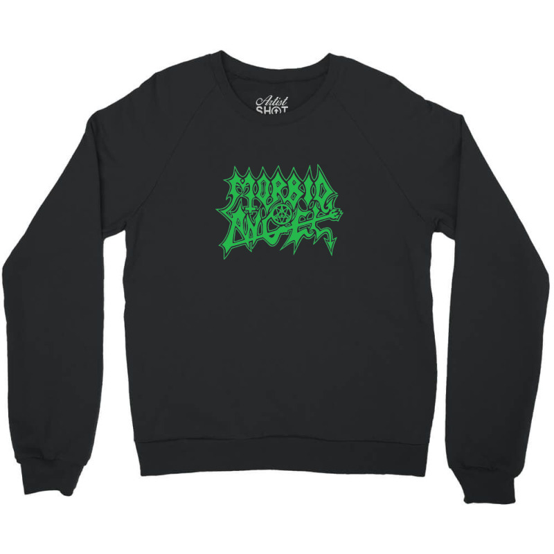 Morbid Angel (transparent) Domination Green Crewneck Sweatshirt by MiltonLane | Artistshot