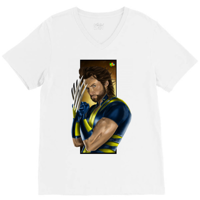 Wolverine V-neck Tee | Artistshot