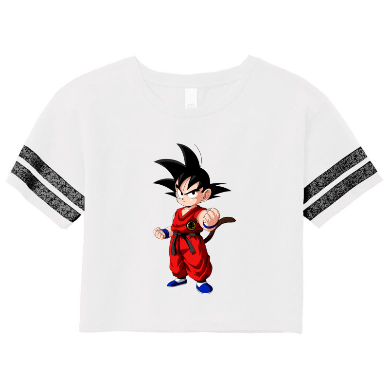 Angry Goku Scorecard Crop Tee by CristopherMoen | Artistshot