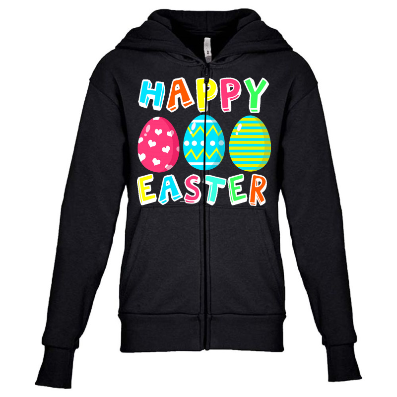 Easter T  Shirt Happy Easter 3 Youth Zipper Hoodie | Artistshot