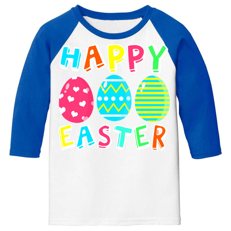 Easter T  Shirt Happy Easter 3 Youth 3/4 Sleeve | Artistshot