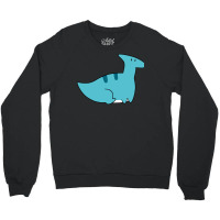 Blue Hadrosaurid Sitting Crewneck Sweatshirt | Artistshot