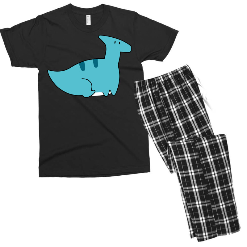 Blue Hadrosaurid Sitting Men's T-shirt Pajama Set | Artistshot