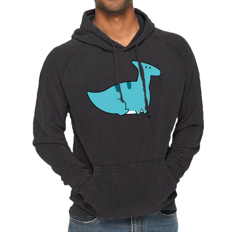 Blue Hadrosaurid Sitting Vintage Hoodie | Artistshot