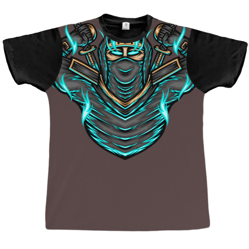 Ninja Shadow Illustration Graphic T-shirt | Artistshot