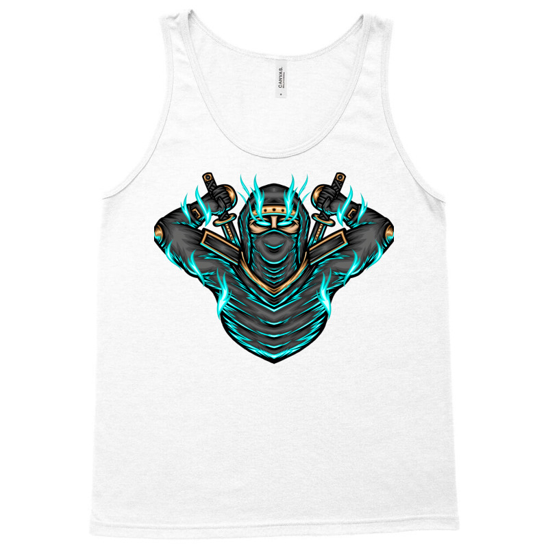 Ninja Shadow Illustration Tank Top | Artistshot