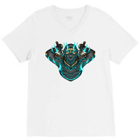 Ninja Shadow Illustration V-neck Tee | Artistshot