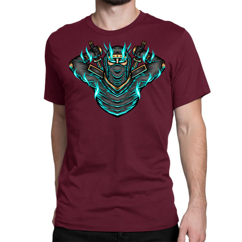 Ninja Shadow Illustration Classic T-shirt | Artistshot