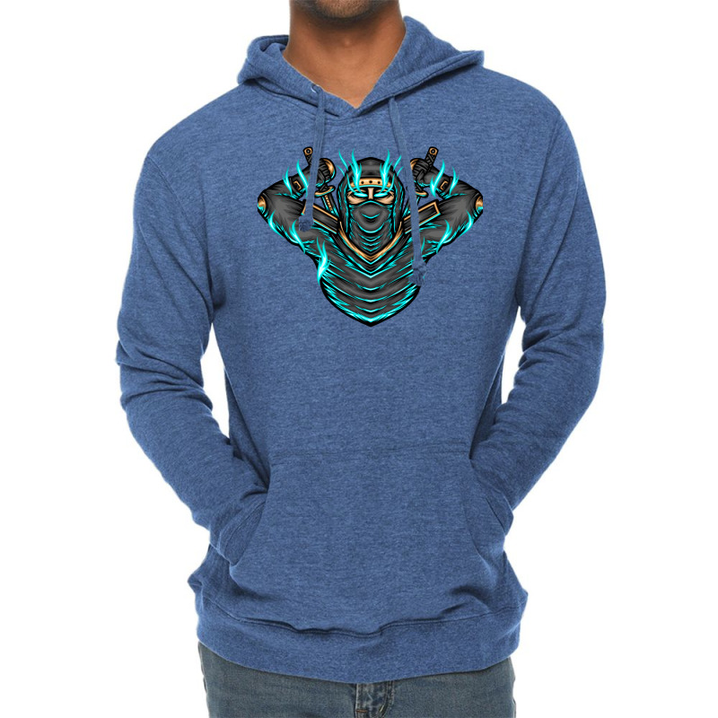 Ninja Shadow Illustration Lightweight Hoodie | Artistshot