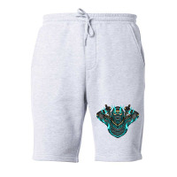 Ninja Shadow Illustration Fleece Short | Artistshot