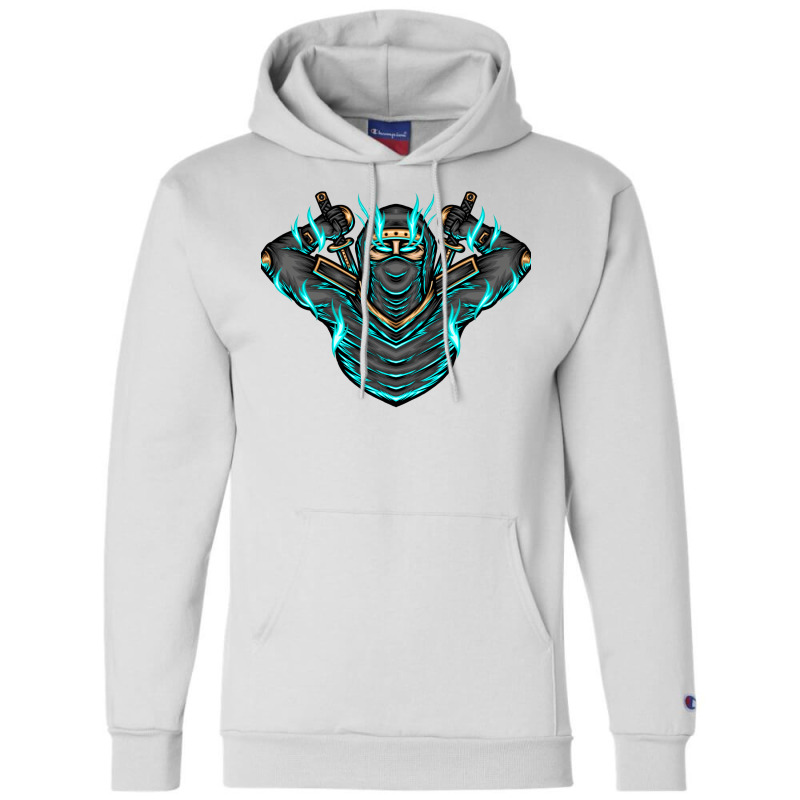 Ninja Shadow Illustration Champion Hoodie | Artistshot