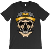 Old Skull Gangsta Illustration T-shirt | Artistshot