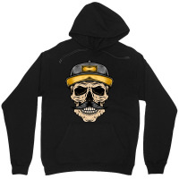 Old Skull Gangsta Illustration Unisex Hoodie | Artistshot