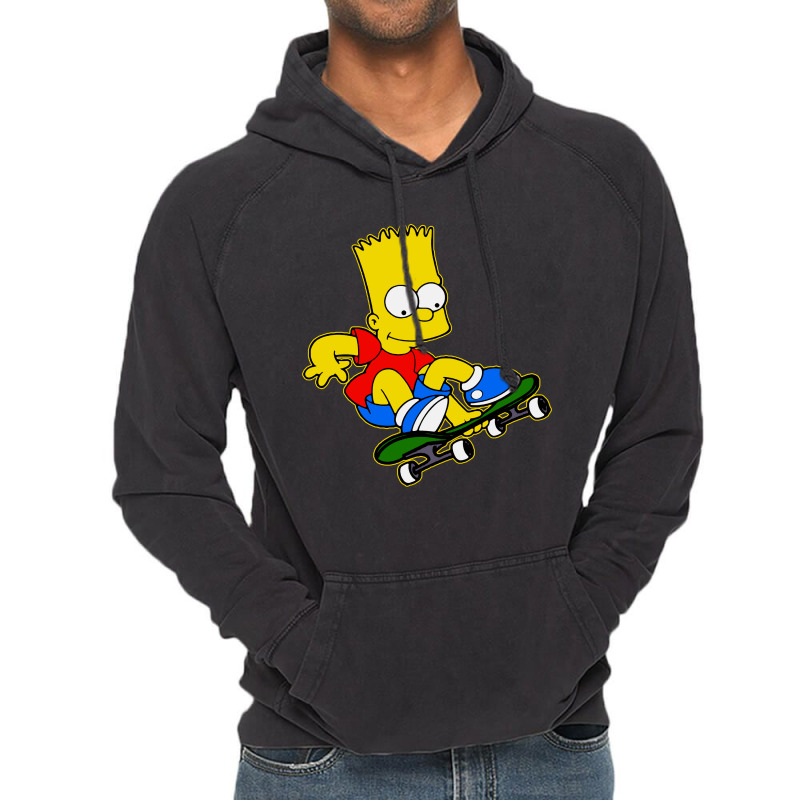 Funny Simpson, Skater Vintage Hoodie by Brownbubbles | Artistshot