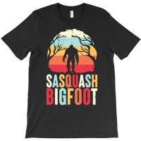 Bigfoot T  Shirt Bigfoot Sasquatch Vintage Sunset Forest Gift T  Shirt T-shirt | Artistshot