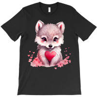 Wolf Valentine's Day T Shirt T-shirt | Artistshot