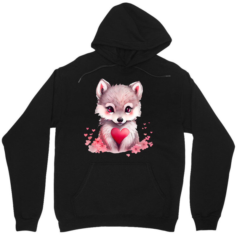 Wolf Valentine's Day T Shirt Unisex Hoodie | Artistshot