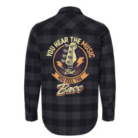 You Hear The Music But You Feel The Bass Guitar Player T Shirt Flannel Shirt | Artistshot