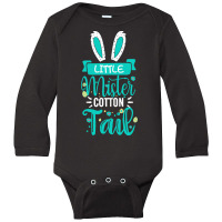 Easter T  Shirt Kids Little Mister Cotton Tail   Boys Easter Bunny 5 Long Sleeve Baby Bodysuit | Artistshot