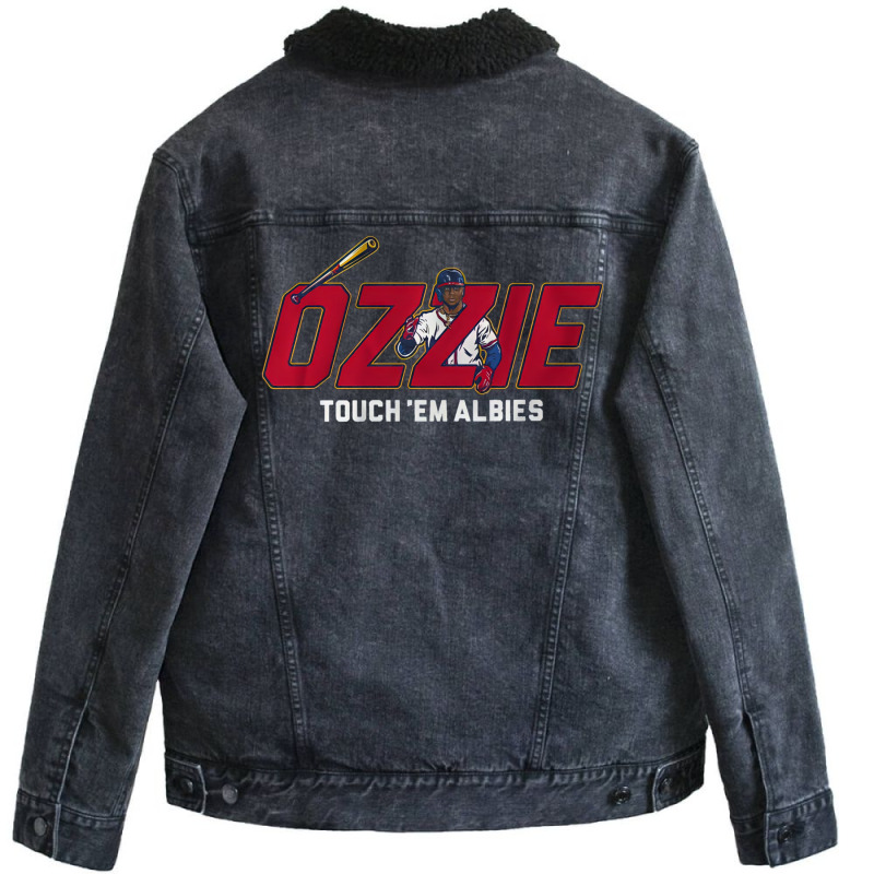 Ozzie Touch Them Albies Unisex Sherpa-lined Denim Jacket | Artistshot