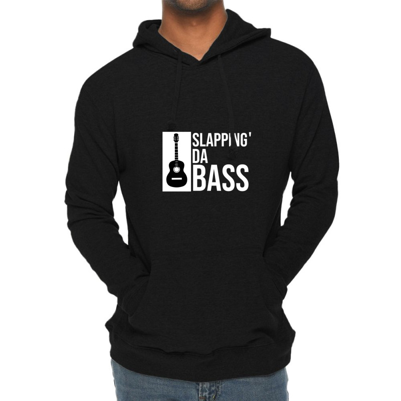 Slapping Da Bass Funny Cool Guitar Music Lover Lightweight Hoodie | Artistshot