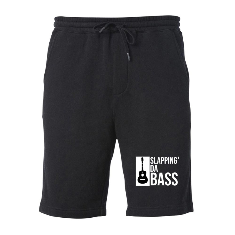 Slapping Da Bass Funny Cool Guitar Music Lover Fleece Short | Artistshot