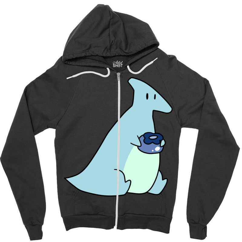 Blueberry Hadrosaurus Zipper Hoodie | Artistshot