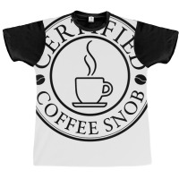 Womens Certified Coffee Snob Design In Black Print V Neck T Shirt Graphic T-shirt | Artistshot