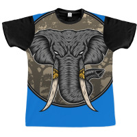 Wild Elephant Vector Graphic T-shirt | Artistshot